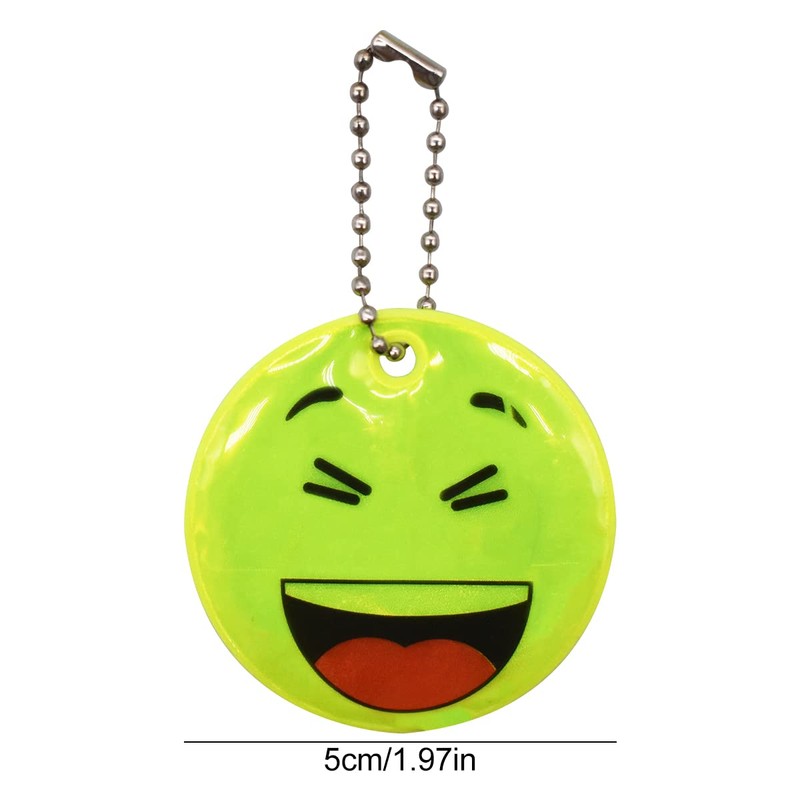 Reflector Pendant, 20PCS Safety Reflector Pendant Safety Pendant Reflective Keyring