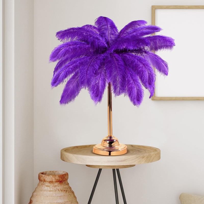 30 Pcs Large Natural Ostrich Feathers Bulk 16-18 Inch for