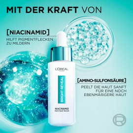 L'Oréal Paris Anti-Pigment Spot Cleansing Gel for Women: Clears the Skin & Refines Pores & Provides Radiant Complexion with Niacinamide and Salicylic Acid, Bright Reveal, 1 x 30 ml