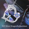 KQF Dragonfly Necklace for Women Sterling Silver Dragonfly Jewelry Pendant