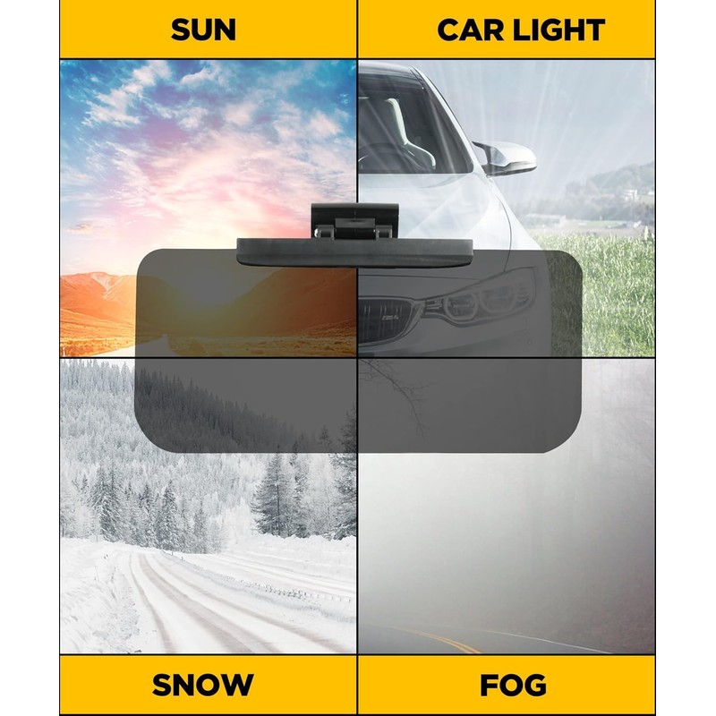 iolory Car Visor Extender,Car Visor Extender Sun Blocker,Universal Anti-Glare Polarized