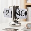 Retro Minimalist Mechanical Flip Down Clock, Quartz Movement, Easy to