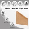 KINLINK 6x12 Plexiglass Sheets 1/8 inch Thick, 3mm Clear Cast