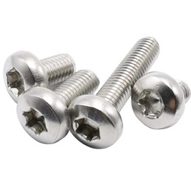 MonsterBolts - M6 x 8mm 6 Lobe Pan Head, ISO 14583, Stainless Steel, 25 Pack