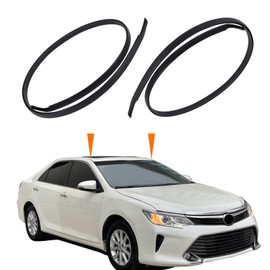 MIYIMORE 2Pcs Roof Drip Molding Weatherstrip Fit for Toyota Camry 2012-2017, Left & Right Side Roof Trim Seal Kit Replace 75555-06080 75556-06080 75555-06100 75556-06100