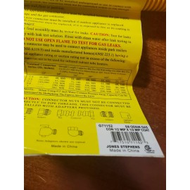 jones stephens Gas connector whip 5/8 OD (1/2) X 48" Coated Gas Connectors   G71152 (1)