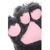 C-20-2 Grey Cat Paw Gloves Tail Collar Ears Headband Set
