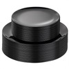 PULOTE 60 PCS Black Plastic Plates - Include 30 Dinner