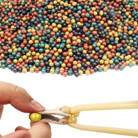 NUWIQ Hard Clay Ball, 500 g, 9 mm Mud Ball, Mud Ball for Slingshot Exercises, Coloured