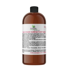 Glucoside Surfactant Base - Plant Derived All in One Natural Gentle Mild Rich Foaming Cleanser - Lauryl Decyl Coco Capryl Caprylyl Cosmetic Liquid Hand Soap Body Wash - 32 oz