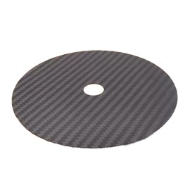 ROOOCYY CD Stabilizer Black Carbon Fiber 0.4mm Thickness Tuning Pad Disc Stabilizer Vibration Absorption