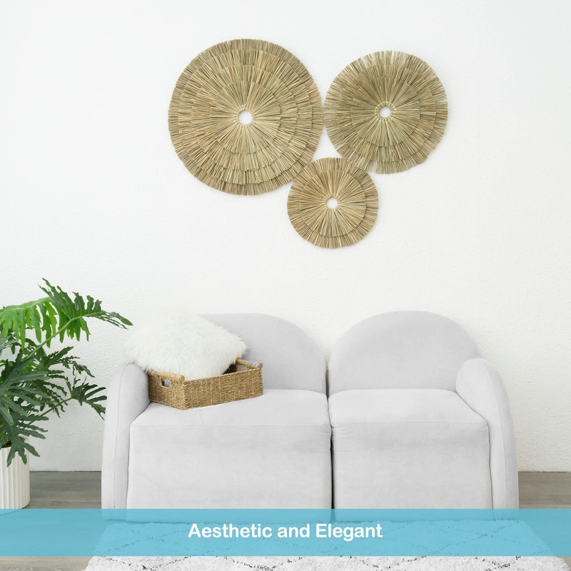 VATIMA Boho Wall Décor – Simple Oversized Wall Basket Décor