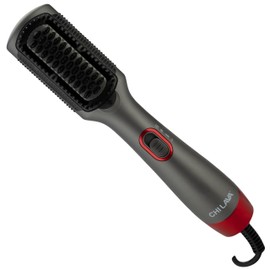 CHI Lava Heated Straightening Brush, 3-in-1 Hair Straightener, Dryer & Smoothing Comb, Reduces Frizz & Increases Shine for Healthy & Easy Styling