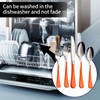 DINYWOW 20-Pieces Orange Silverware Sets for 4,Orange Handle Stainless Steel