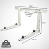 Ivation Outdoor Split Air Conditioner Mount Bracket, Heavy-Duty Wall Mounting