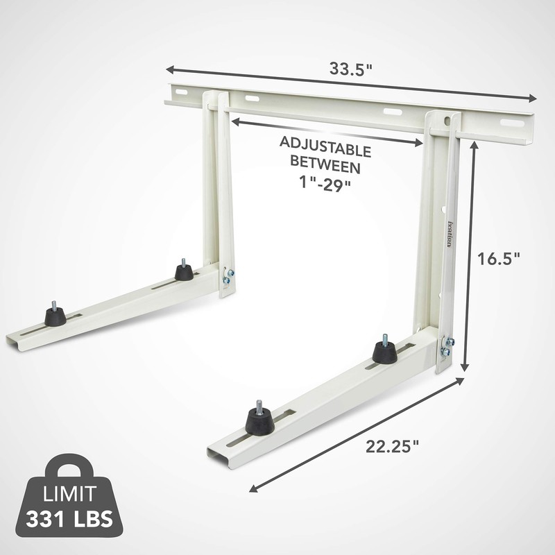Ivation Outdoor Split Air Conditioner Mount Bracket, Heavy-Duty Wall Mounting