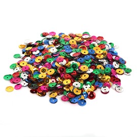 Sequins for Crafting,10000Pcs 6-7mm in Diameter Premium Quality Cup Sequins for Sewing Wedding Christmas DIY Arts Crafts Making,Multicolored