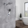 Shower Head,8”Rain Shower Head with Handheld Spray Combo with 11''