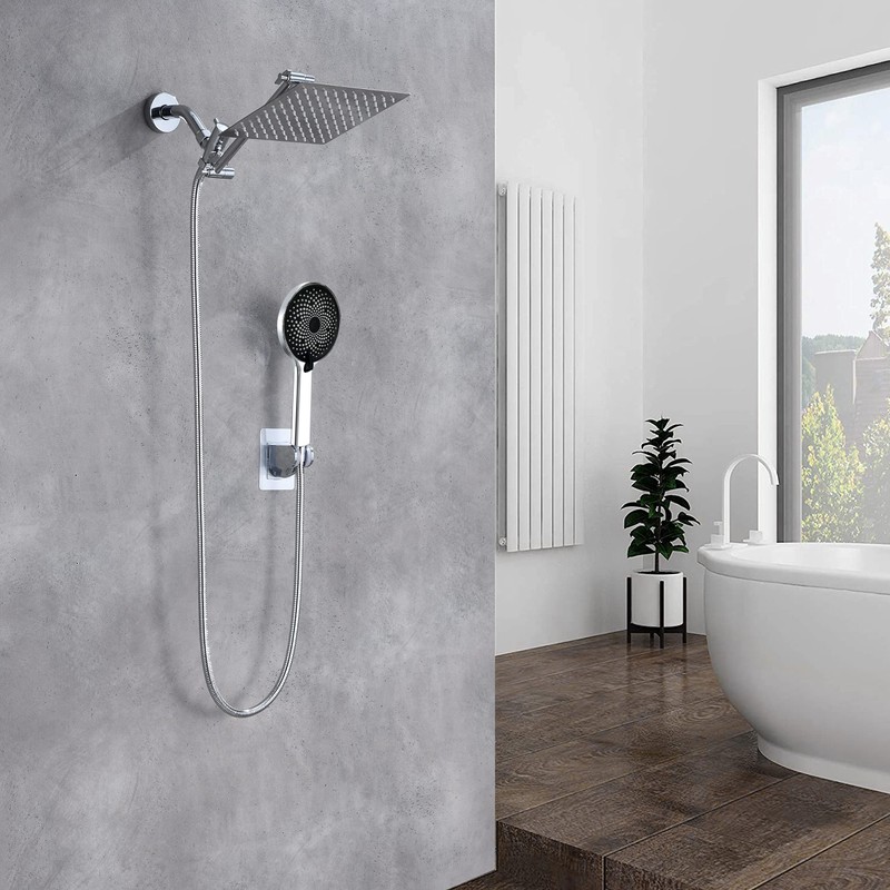 Shower Head,8”Rain Shower Head with Handheld Spray Combo with 11''