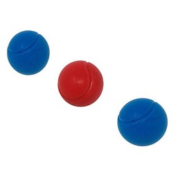 E-Deals 70mm Soft Foam Tennis Balls - Pack of 2 Blue + 1 Red