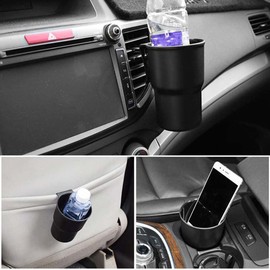 Keenso Car Cup Holder Car Hanging Cup Holder Universal for Hanging Air Vent Outlet Door(Black)