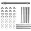 Fourindo Pack of 6 Fully Threaded Rod M8 × 200