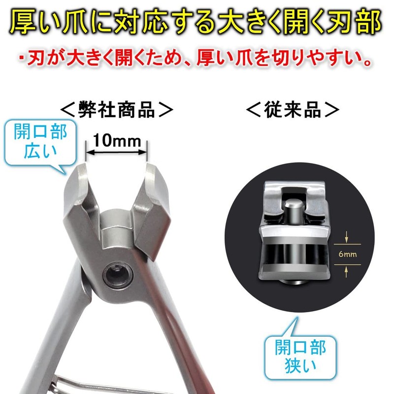 TKhits Nail Clippers for Feet [Wide-Opening Nail Clippers] Toe Nails,