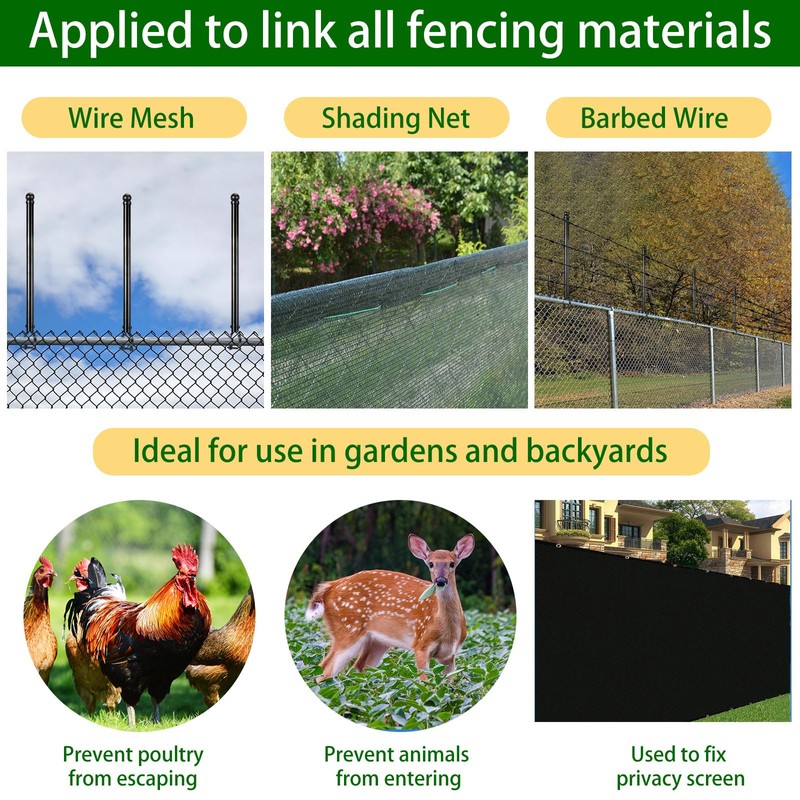 Hicarer 9 Pcs 1-3/8" Chain Link Fence Post Extender 25