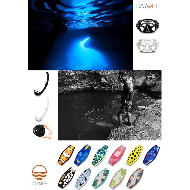 §OLDAYOFF Fish Design Mask Strap Cover for Diving Mask and