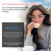 GenXenon AI Smart Glasses with Real-Time Translation, Wireless Bluetooth 5.3,
