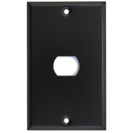 Matte Black Single 1 Gang Single 1 Despard Switch Plate