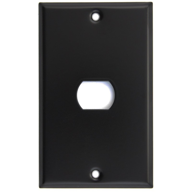 Matte Black Single 1 Gang Single 1 Despard Switch Plate