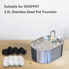 SOOFPET Stainless Steel Cat Water Fountain Filters: 8-Pack (Carbon +