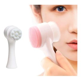Cepillo Facial 2 en 1 Diler Doble Cara Cerdas Suaves y Silicón