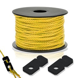 Mason's Line Set Consisting of Mason's Line (50 m x 1.7 mm) Masonry Cord Tensioner (Cord Tensioner) Mobile Line Spirit Level and Pegs (Pegs)
