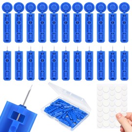 Lishae Acne Needle, 100 Pcs Disposable sterile Needles and 144 Dots Pimple Stickers for Acnes, Whitehead, Comedone Removal (244 Piece Set)
