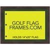 Golf Flag Frames 17x23 Walnut Brown, Moulding brn-001, Green Mat