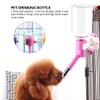 Pet Dog Hanging Drinking Bottle Head Fountain Portable Cat Water