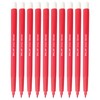 Felt Tip Pens, RED, Fibre Fine Point, Pack of 10,