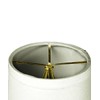 Set of 6 Light Oatmeal Linen Drum Chandelier Clip-On Lampshade