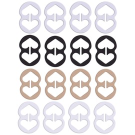 W-Plus 16PCS Bra Strap Clips to Make Racerback - Bra Strap Holders for Slipping, Bra Clips for Conceal Straps - Bra Converter Cleavage