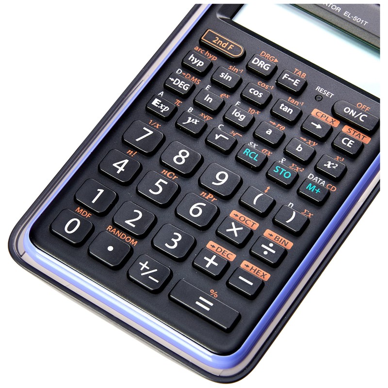 SHARP CALCULATOR SCIENTIFIC EL501TBVL,Black