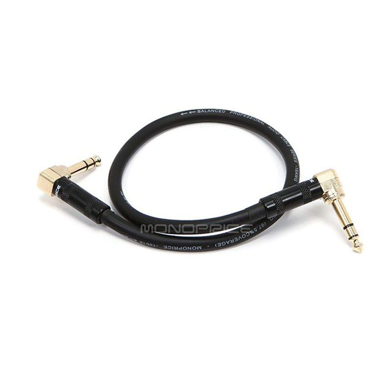Monoprice 109439 1.5-Feet Premier Series 1/4-Inch Male Right Angle to