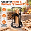 Iron Firewood Splitting Wedge for Home Wood Prep – Portable