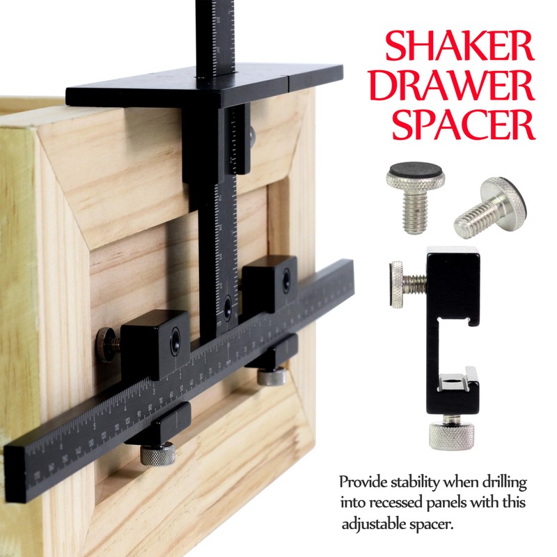 Basic Black Aluminum Alloy Cabinet Hardware Jig for Effortless Handles,