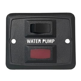 RV Water Pump Interior Switch with Red LED Indicator Camper Marine RV Boat