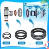 LQTSLFM Dichtungsring Poolpumpe, 6 Stück Poolpumpe Gummidichtung Rund, 25076RP Gummi