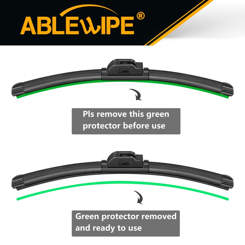 ABLEWIPE Windshield Wiper Blades 18" Car Windshield Wiper Blades for
