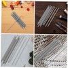 NUOBESTY 20Pcs Crochet Blocking Pins for Knitting Stainless Steel Rod