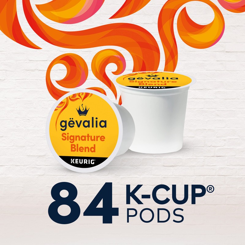 Gevalia Signature Blend Mild Light Roast K-Cup Coffee Pods, 84